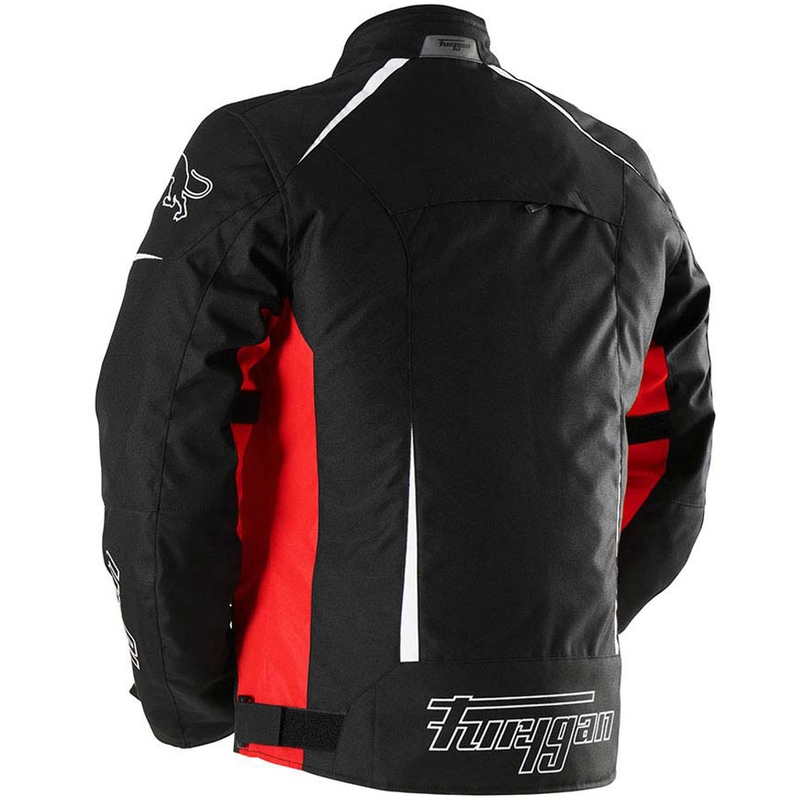 Chaqueta de moto Furygan Yori negra-roja-blanca