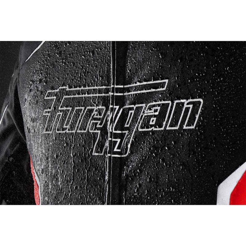 Chaqueta de moto Furygan Yori negra-roja-blanca