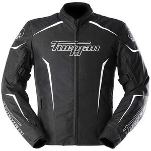 Chaqueta de moto Furygan Yori negra y blanca