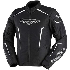 Chaqueta de moto Furygan Yori negra y blanca