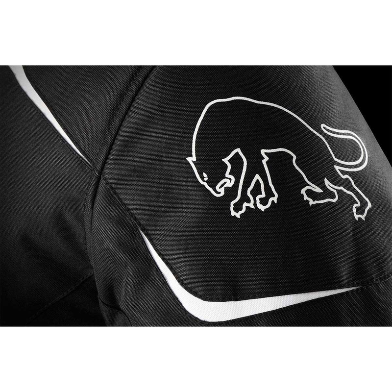 Chaqueta de moto Furygan Yori negra y blanca