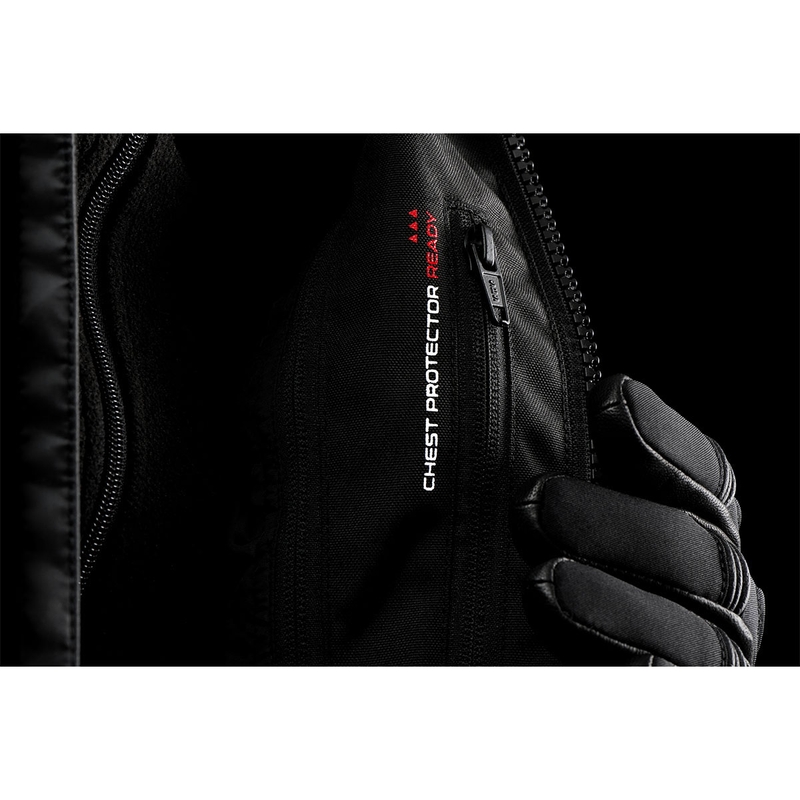Chaqueta de moto Furygan Shard negra y blanca