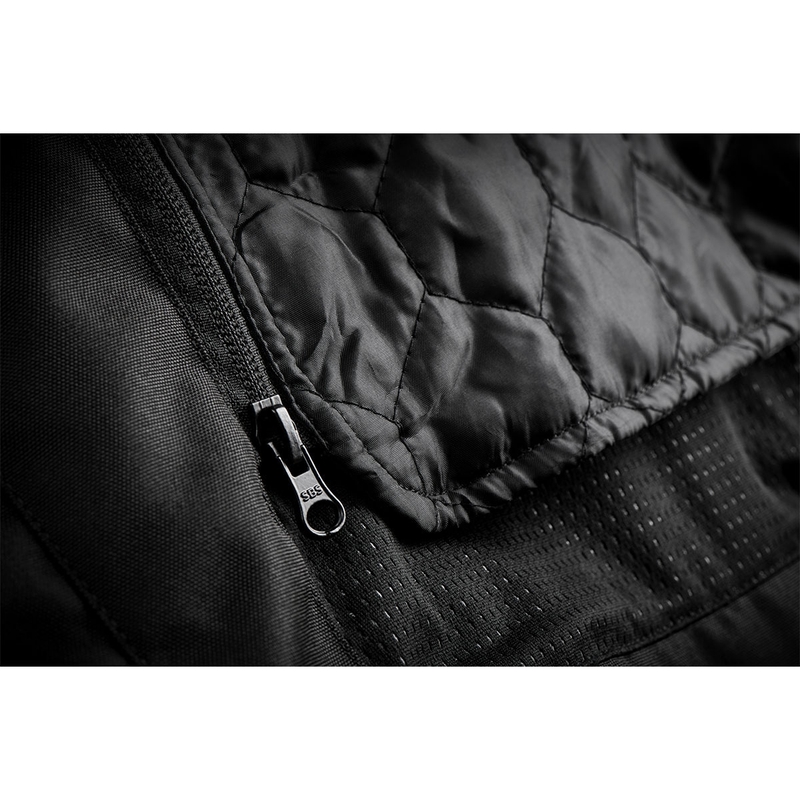 Chaqueta de moto Furygan Shard negra y blanca