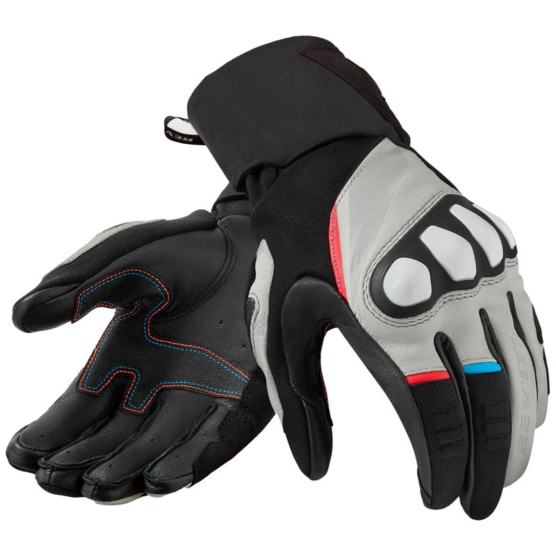 Guantes de moto Revit Combustion negro-gris claro