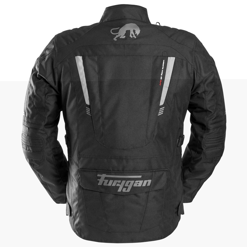 Chaqueta de moto Furygan Apalaches Evo negra y gris