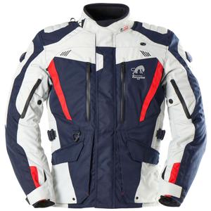 Chaqueta de moto Furygan Apalaches Evo azul-beige-roja