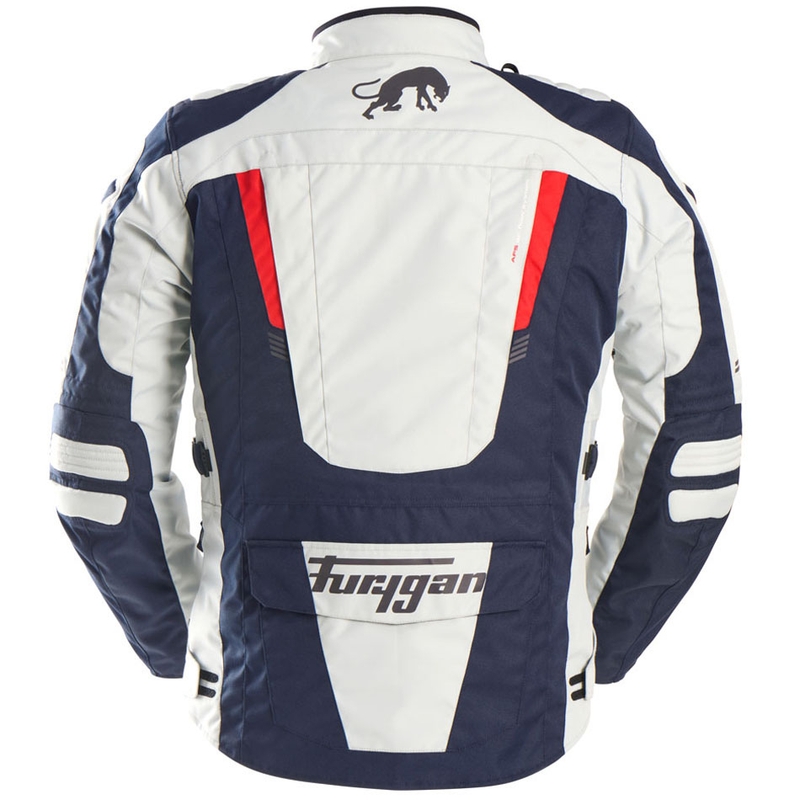 Chaqueta de moto Furygan Apalaches Evo azul-beige-roja
