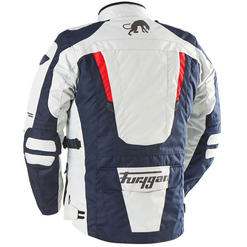 Chaqueta de moto Furygan Apalaches Evo azul-beige-roja