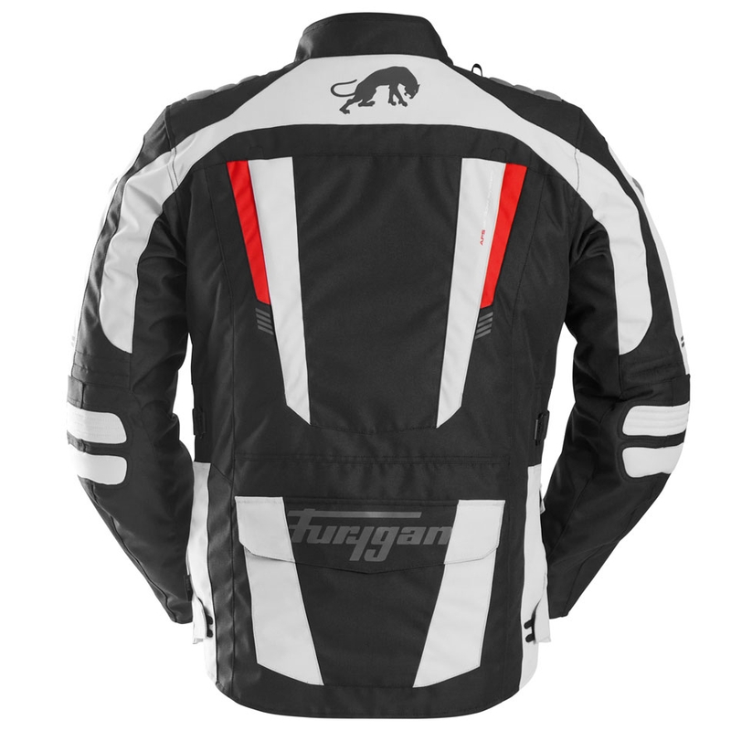 Chaqueta de moto Furygan Apalaches Evo negra-beige-roja