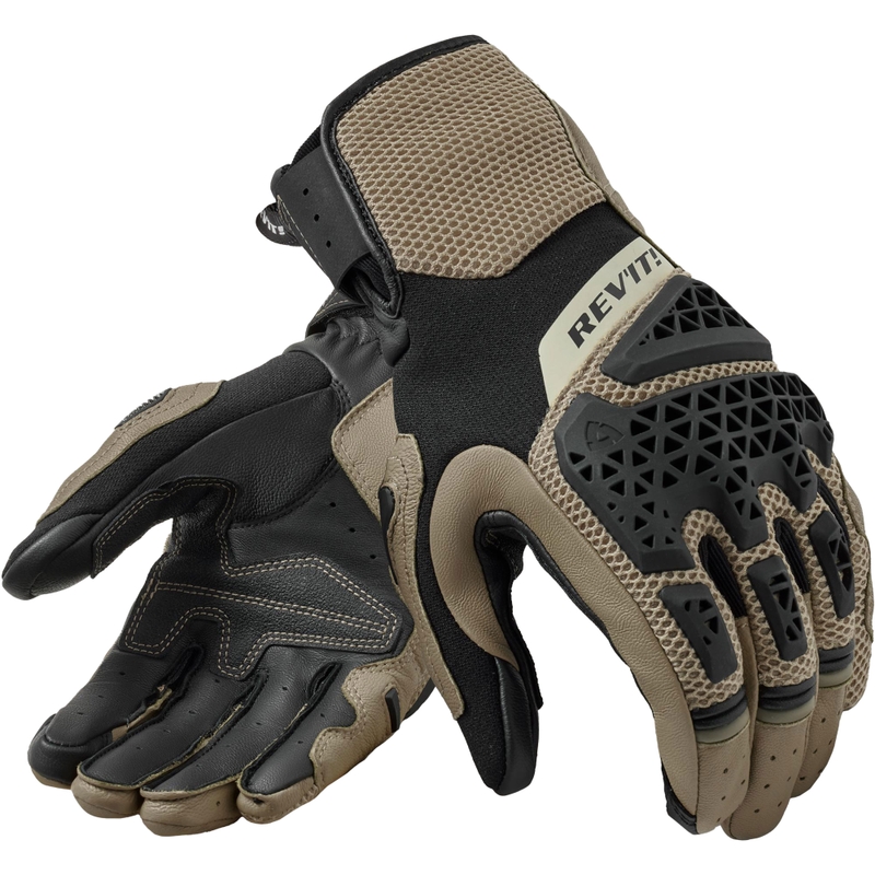 Guantes de moto Revit Sand 5 color negro arena