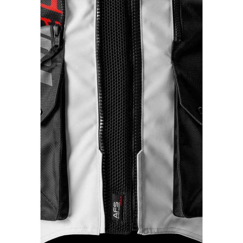 Chaqueta de moto Furygan Montroc Kevlar® Primaloft® 3IN1+ negra-beige-roja