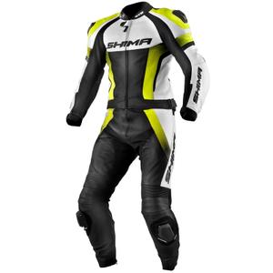 Mono de moto Shima STR negro-blanco-amarillo fluorescente liquidación