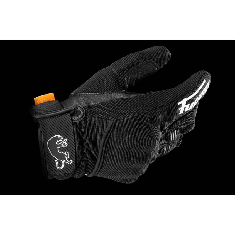 Guantes de moto Furygan Jet D3O Evo negro-blanco
