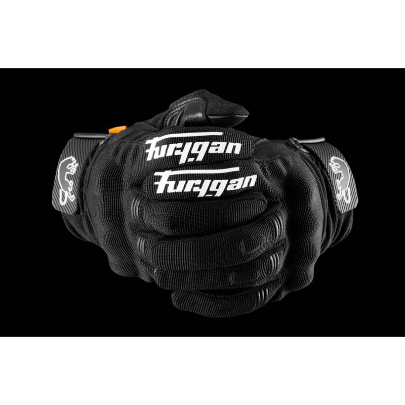 Guantes de moto Furygan Jet D3O Evo negro-blanco