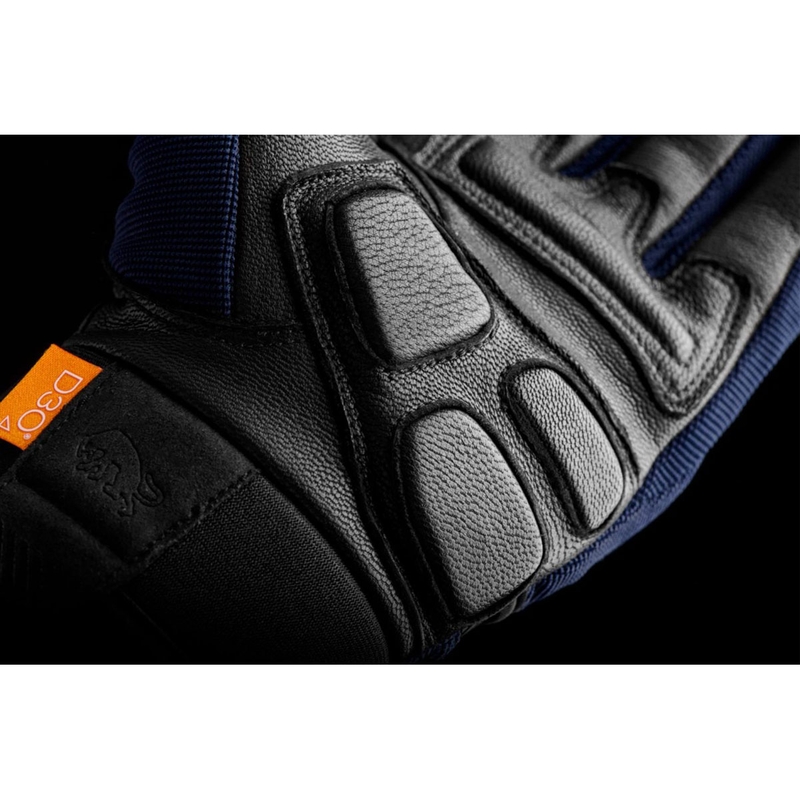 Guantes de moto Furygan Jet D3O Evo azul-negro