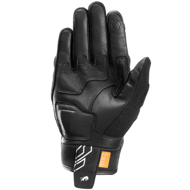 Guantes de moto Furygan Jet Neon D3O negro-blanco