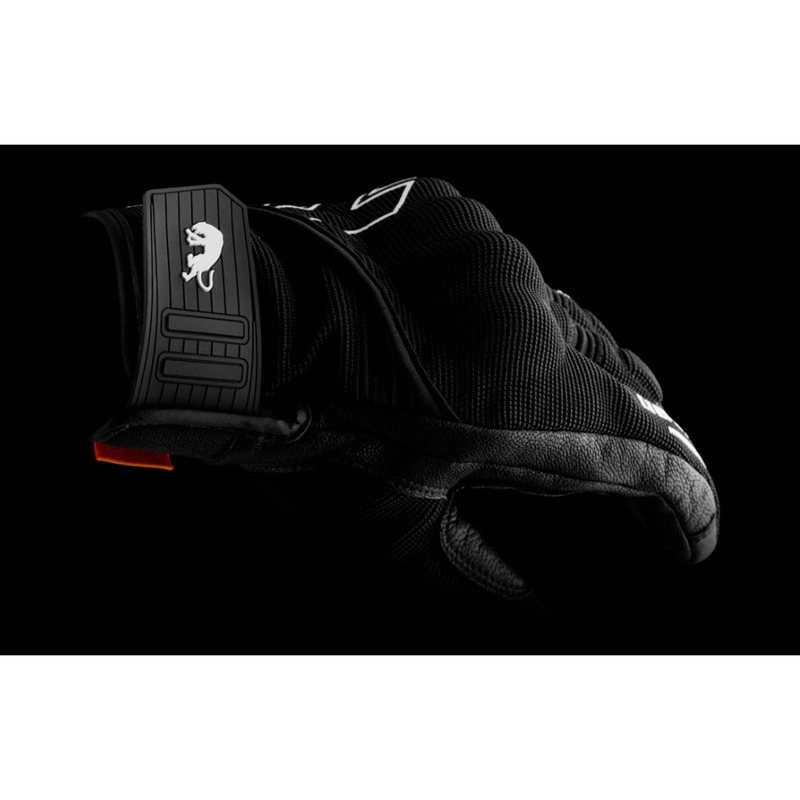 Guantes de moto Furygan Jet Neon D3O negro-blanco