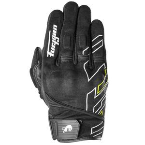 Guantes de moto Furygan Jet Neon D3O negro-blanco-amarillo fluo
