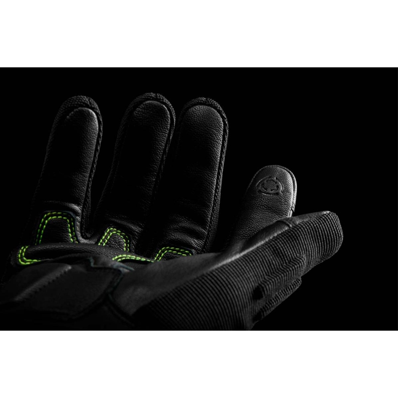 Guantes de moto Furygan Jet Neon D3O negro-blanco-amarillo fluo