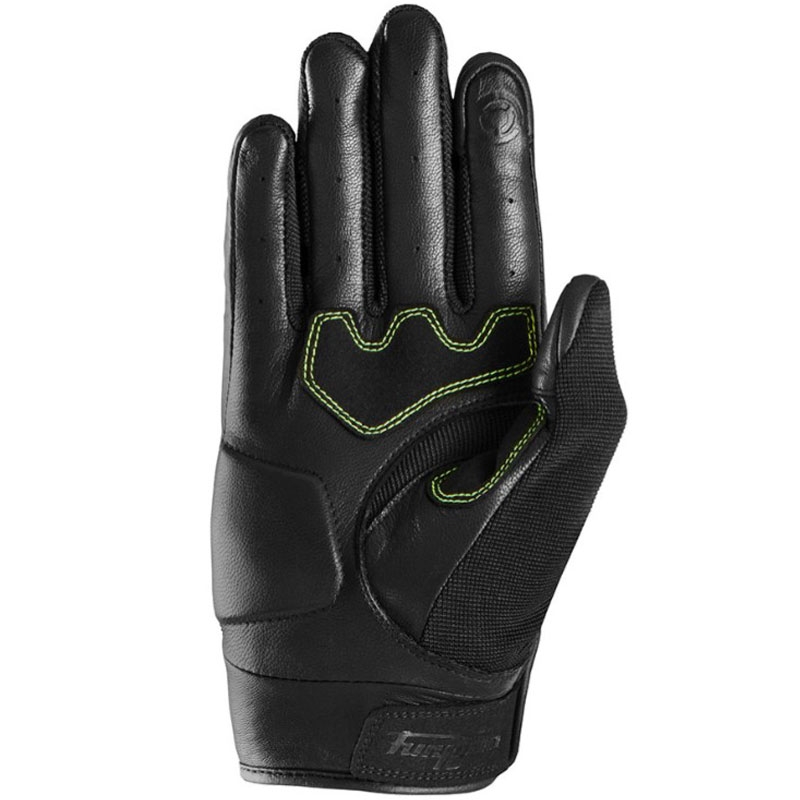 Guantes de moto Furygan Shade negro-amarillo fluo