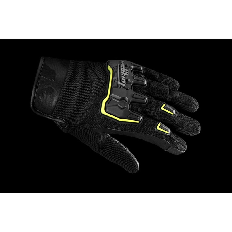 Guantes de moto Furygan Shade negro-amarillo fluo