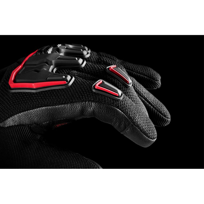 Guantes de moto Furygan Shade negro-rojo