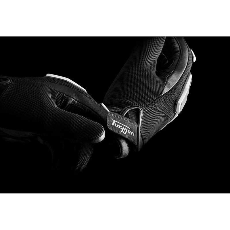 Guantes de moto Furygan Shade negro-blanco