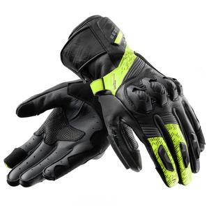 Guantes de moto Rebelhorn Viper negro-gris-amarillo fluo
