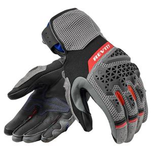 Guantes de moto para mujer Revit Sand 5 gris-rojo