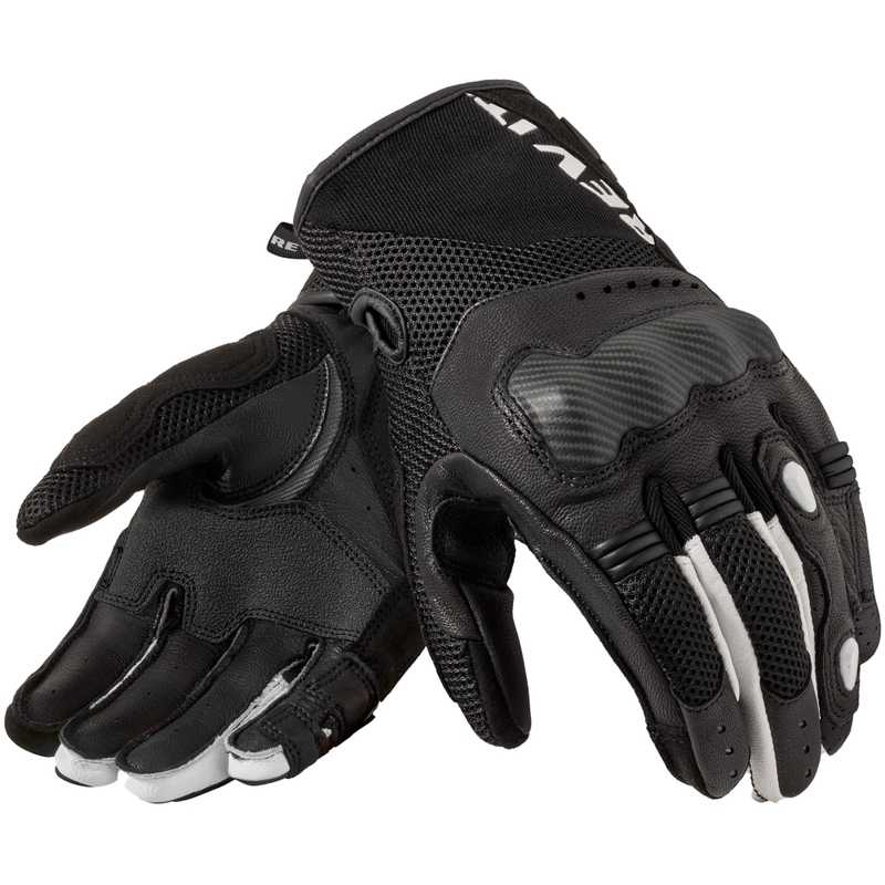 Guantes de moto Revit Blaze negro-blanco