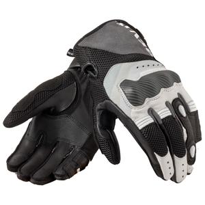 Guantes de moto Revit Blaze gris-blanco