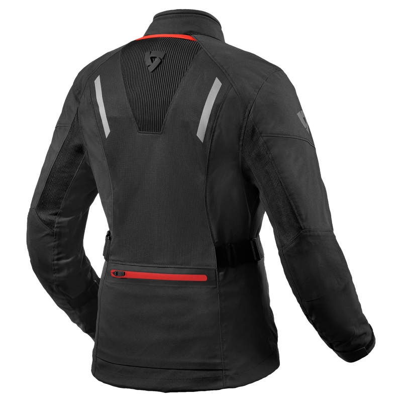 Chaqueta de moto Revit Levante H2O para mujer gris oscuro