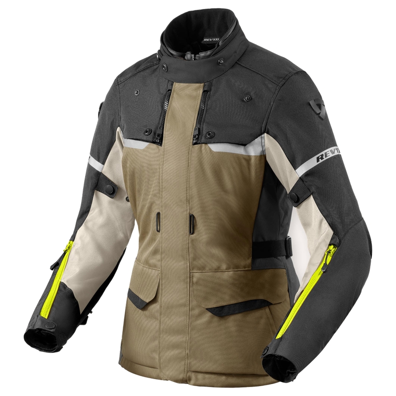 Chaqueta de moto para mujer Revit Outback 4 H2O verde-antracita
