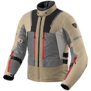 Chaqueta de moto Revit Offtrack 2 H2O gris arena