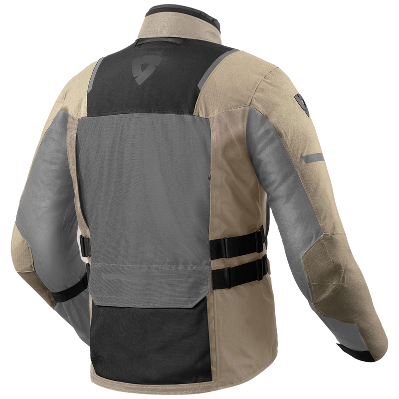 Chaqueta de moto Revit Offtrack 2 H2O gris arena