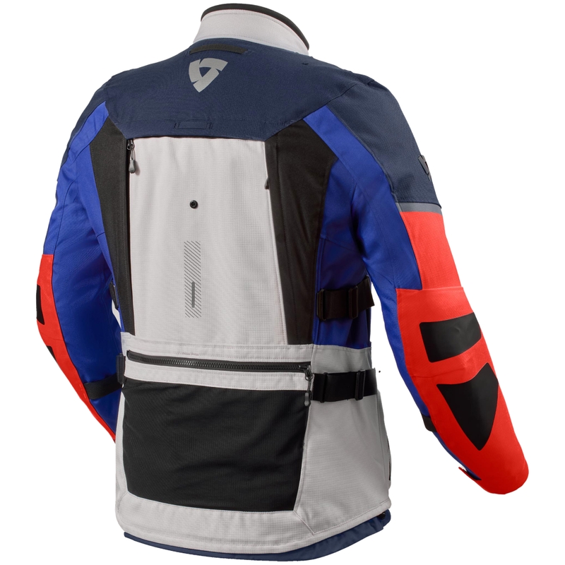 Chaqueta de moto Revit Sand 5 H2O azul plateado