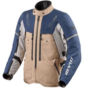 Chaqueta de moto Revit Sand 5 H2O azul arena