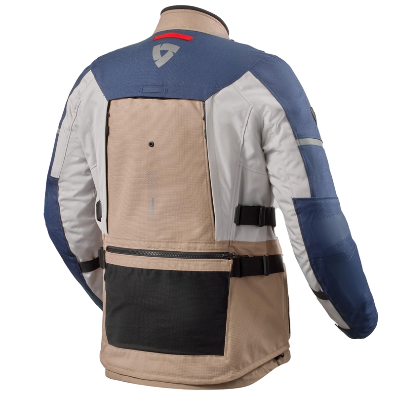 Chaqueta de moto Revit Sand 5 H2O azul arena