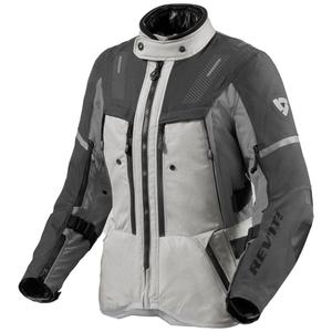 Chaqueta de moto para mujer Revit Sand 5 H2O color plata-antracita
