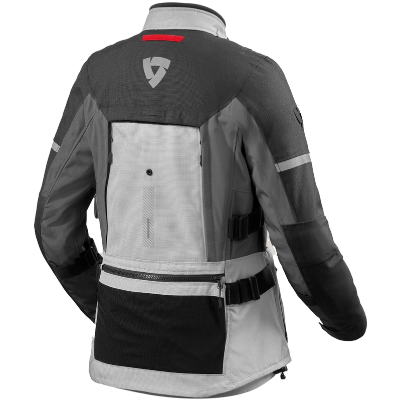 Chaqueta de moto para mujer Revit Sand 5 H2O color plata-antracita