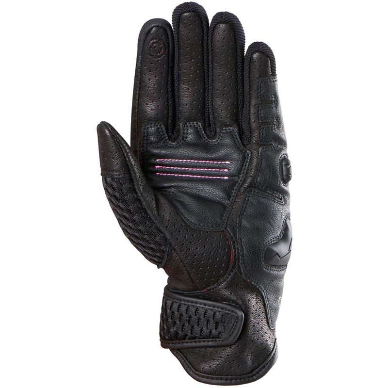 Guantes de moto para mujer Furygan TD Air Lady negro-blanco-rosa