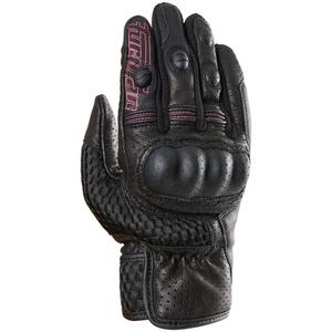 Guantes de moto para mujer Furygan TD Air Lady negro-blanco-rosa