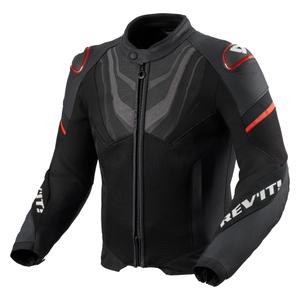 Chaqueta de moto Revit Mantis 3 H2O negra y roja