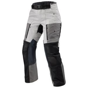 Pantalones de moto cortos Revit Sand 5 H2O para mujer, color plata y negro