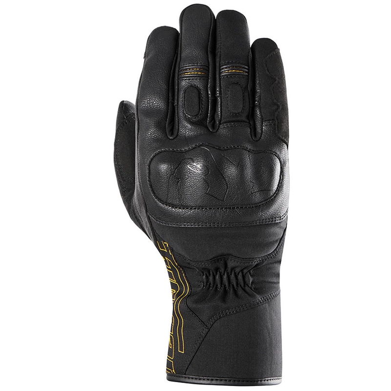 Guantes de moto para mujer Furygan Oslo D3O® PrimaLoft® Lady, color negro y dorado