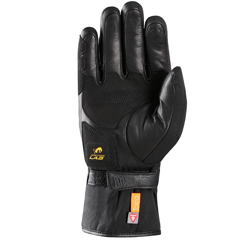 Guantes de moto para mujer Furygan Oslo D3O® PrimaLoft® Lady, color negro y dorado