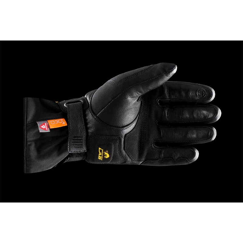 Guantes de moto para mujer Furygan Oslo D3O® PrimaLoft® Lady, color negro y dorado