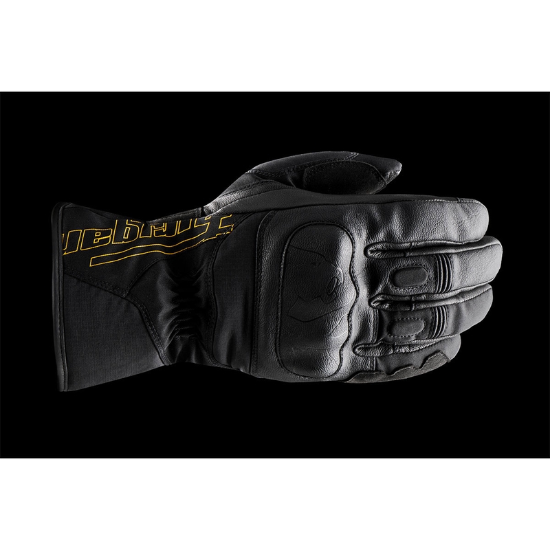 Guantes de moto para mujer Furygan Oslo D3O® PrimaLoft® Lady, color negro y dorado