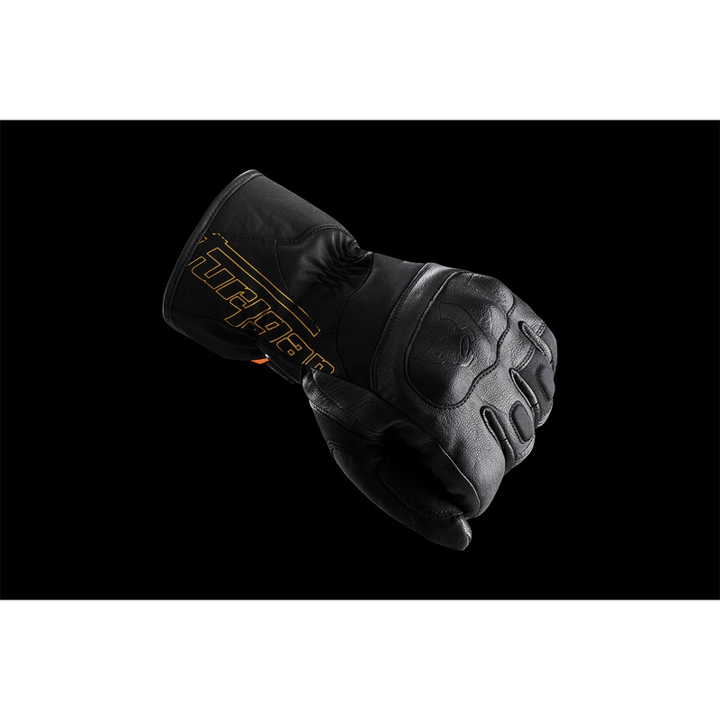 Guantes de moto para mujer Furygan Oslo D3O® PrimaLoft® Lady, color negro y dorado