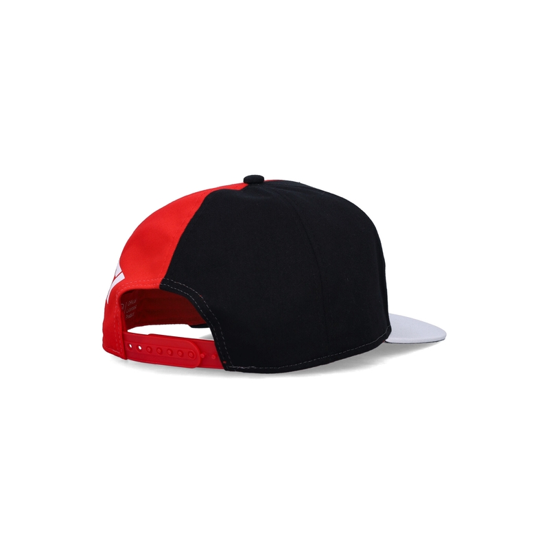 Gorra plana Ducati roja, negra y blanca